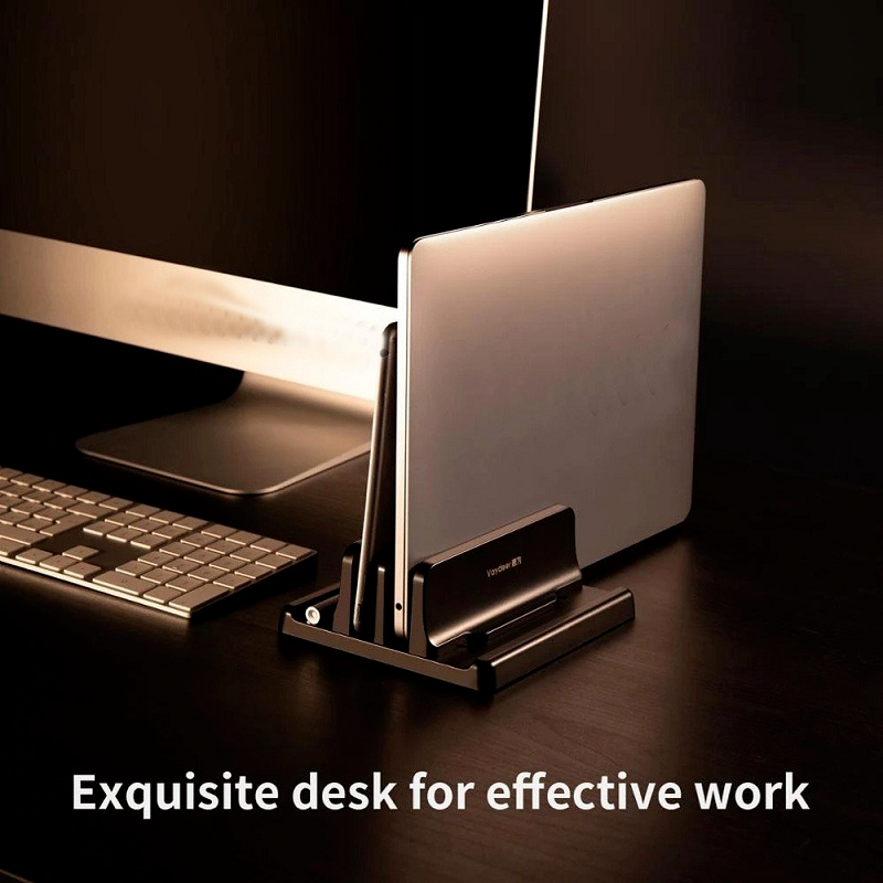 3 Slots Desktop Stand Verticale Laptop Stand Voor Macbook Air Pro 13 16 Desktop Sterke Stand Verstelbare Dock Maat Voor notebook