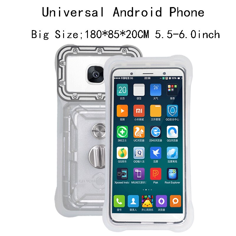 Waterproof Phone Case For Huawei P30 P20 P40 v30 Mate 30 Pro Diving Surfing Swimming Snorkeling Photo Video for xiaomi mi9 Cover: BiG Size