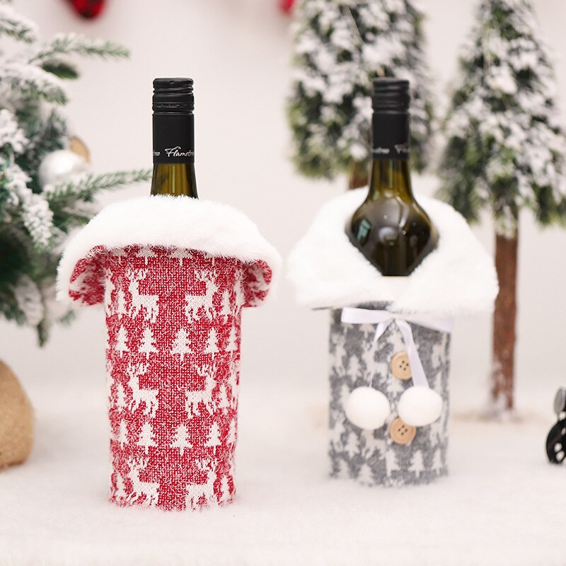 Kerstman Wijnfles Cover Kerst Decoraties Voor Huis Kerstsok Jaar Decor 2022