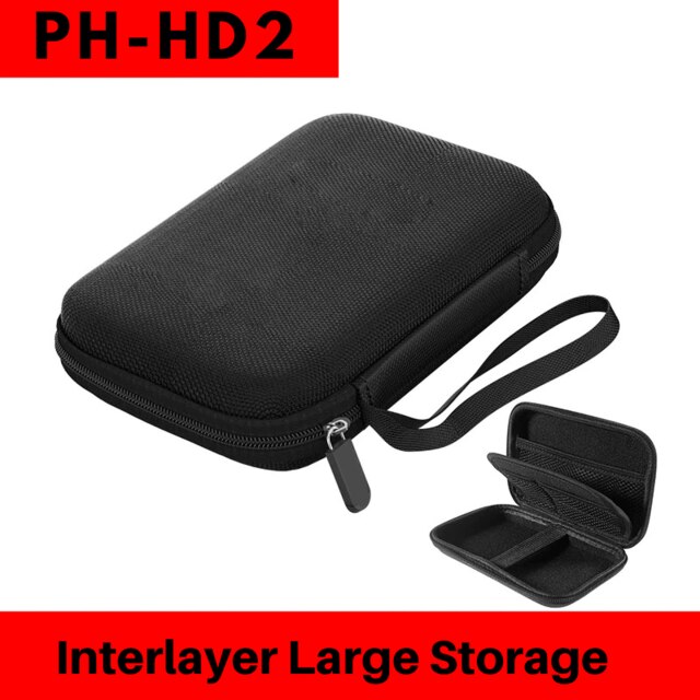 Boîtier de disque dur 2.5 Portable HDD Protection sac pour externe 2.5 pouces disque dur/écouteurs/U disque dur boîtier noir: D