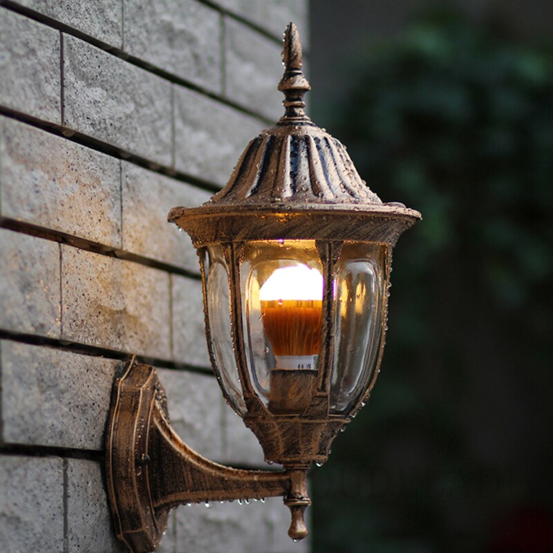Outdoor wandlamp, licht gewicht, waterdicht (IP65) Europese muur, LED Veranda Verlichting, patio/balkon/Landschap verlichting/tuinverlichting
