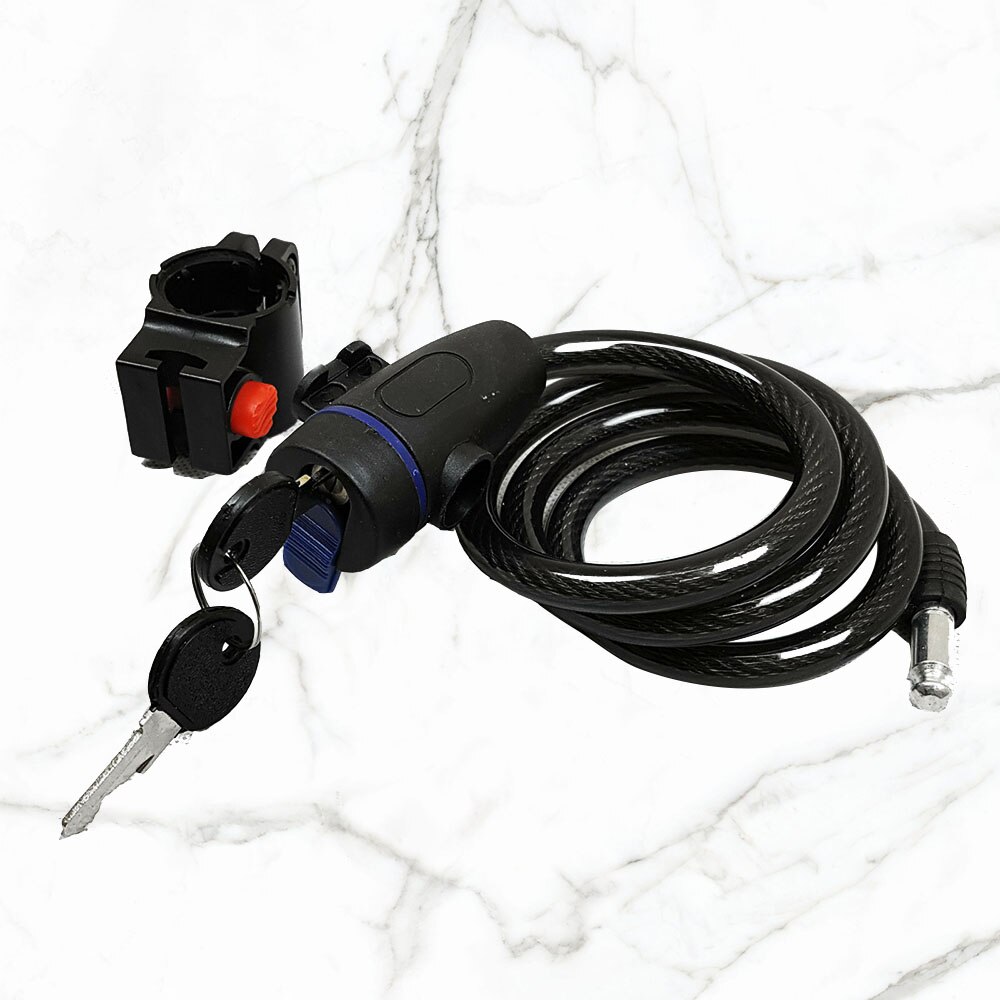 Universal Anti-Theft Bike Bicycle Lock Stainless Steel Cable Coil For Castle Motorcycle Mtb Bike Security Lock Cycling: Default Title