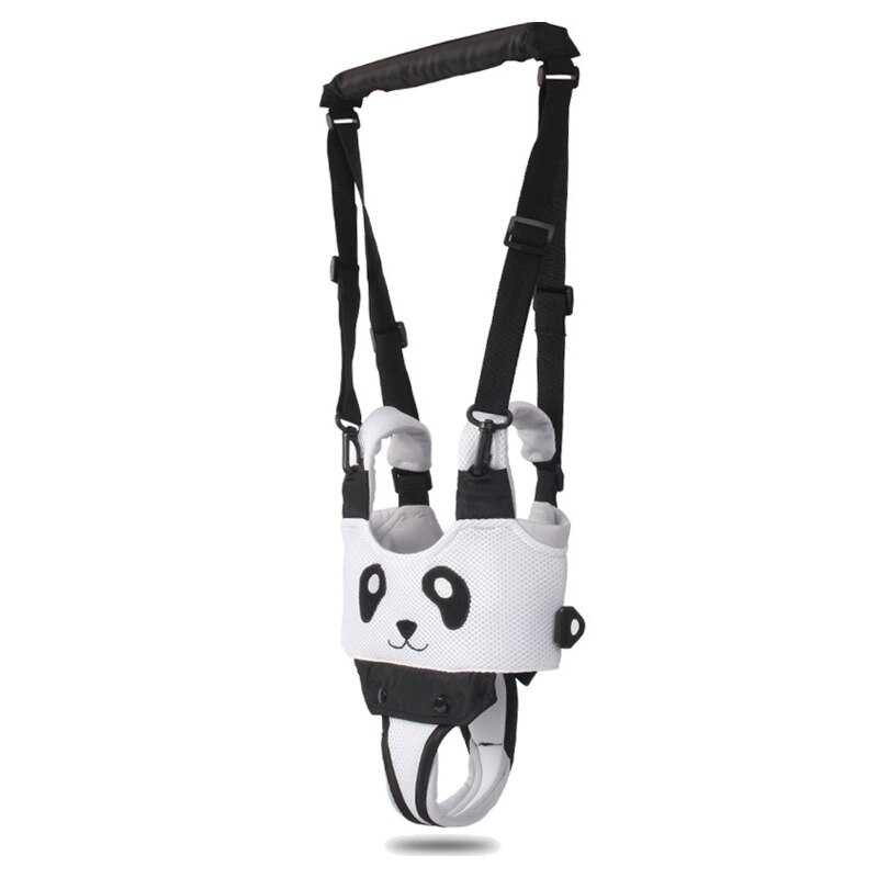 Arnés de mano para caminar para bebé, andador con animales de dibujos animados, asistente de cinturón para aprender, D5QA: White panda