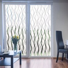 Vinyl Window Film Static Privacy Film UV Blocking Heat Control Heat Control Glass Window Stickers: 55x100cm