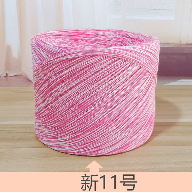 Fil de coton teint coloré 250g, 100% fils de coton pour tricoter à la main, fil serré coloré broderies crochet t4: 11