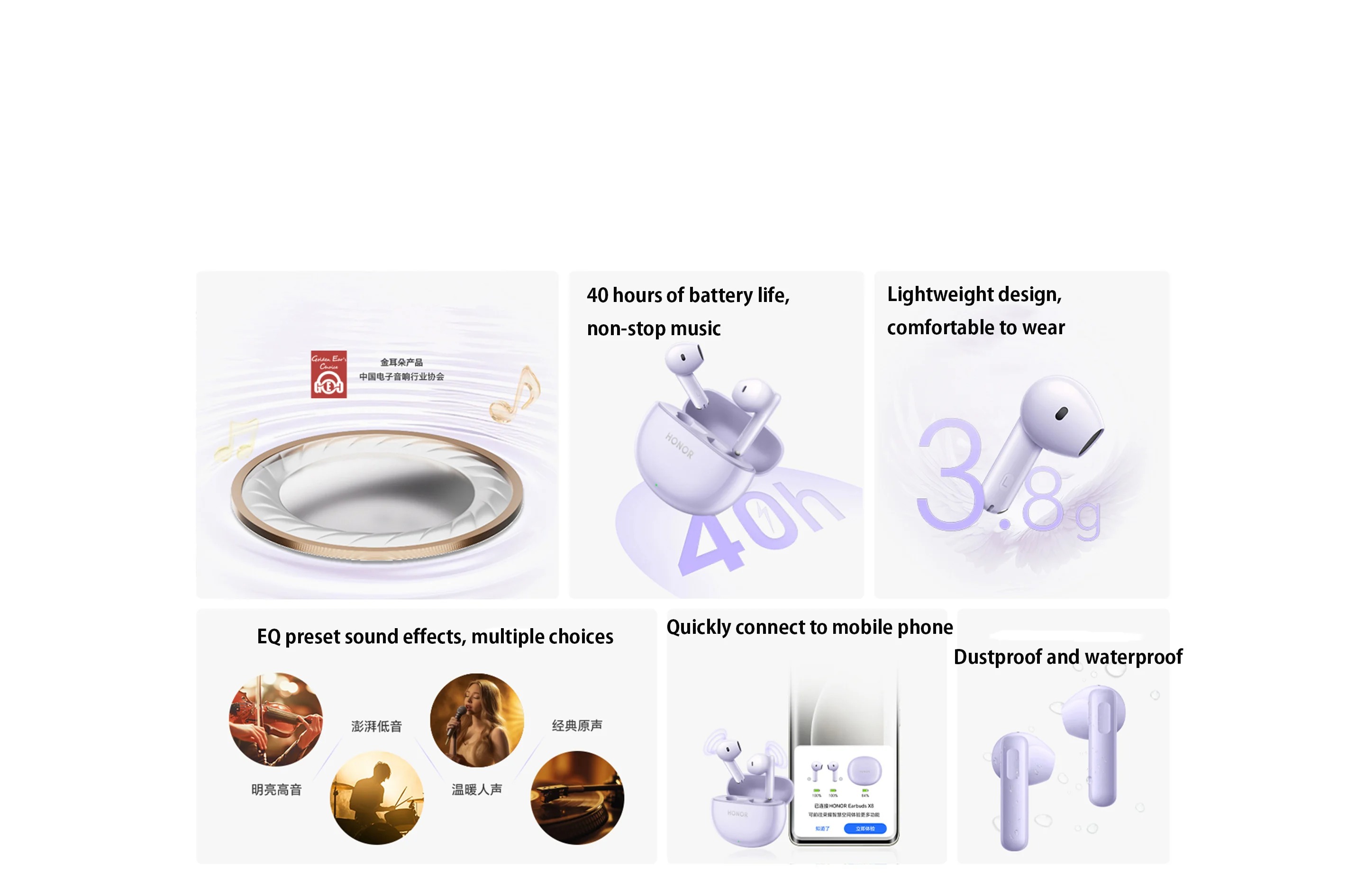 Honor Earbuds X8 Bluetooth Headset Sports Wireless Semi In-Ear Call Noise Reduction Official Original genuine goods