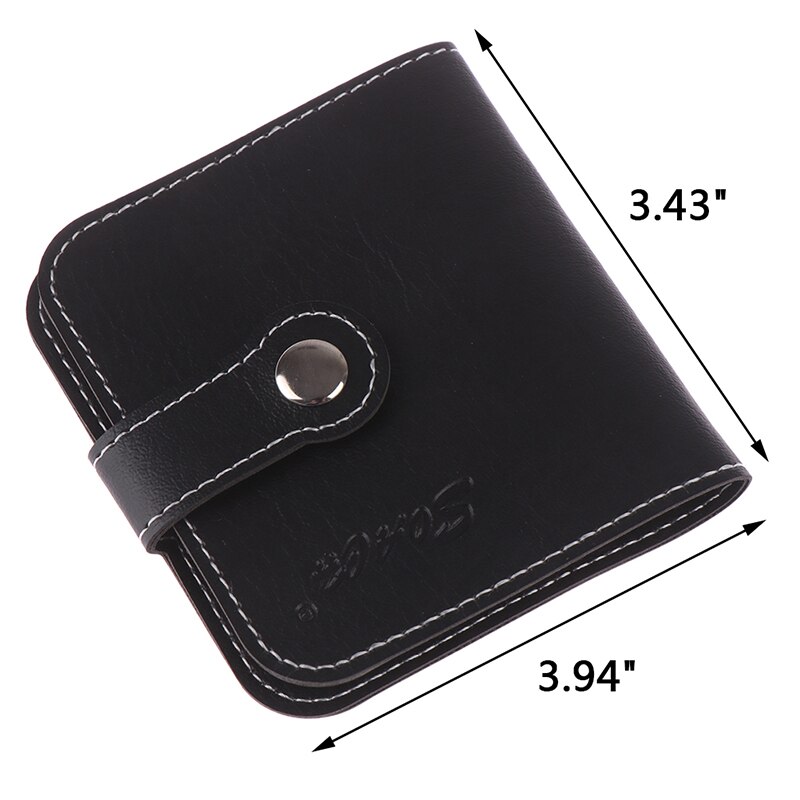 Wallet Acoustic Electric Plectrum Mix Black Square Leather Guitar Pick Holder Bag