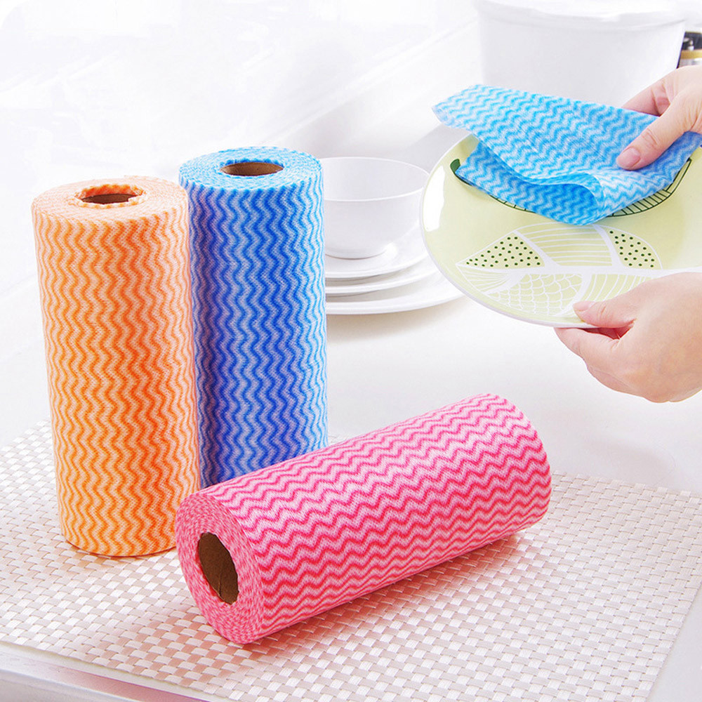 Disposable Non-woven Washing Towel Clean Rags Wipe Souring Pad Kitchen Supplies Absorbent Cleaning Rag Kitchen Cleaning Cloth