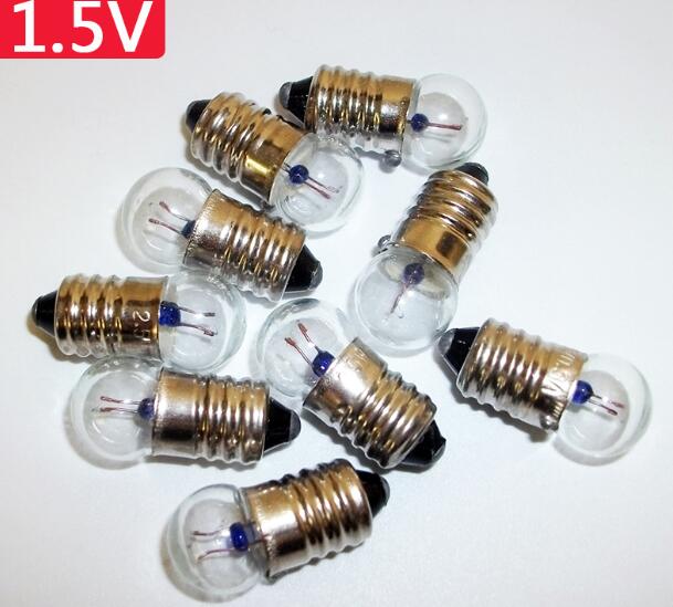 50 stk / mye vitenskapelig fysisk krets test lampe perler 1.5v 2.5v 3.8v 0.3a lommelykt belysning eksperiment lyspæreutstyr: 1.5v 0.3a