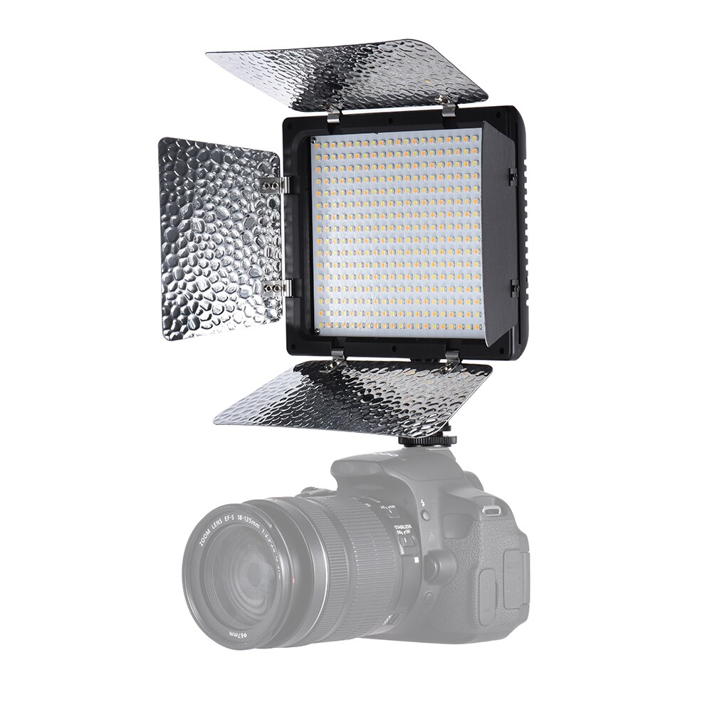Andoer  w368- ii dobbelt farvetemperatur led videolys 3200k-6000k justerbar lysstyrke fotograferingslys 368 led panellys