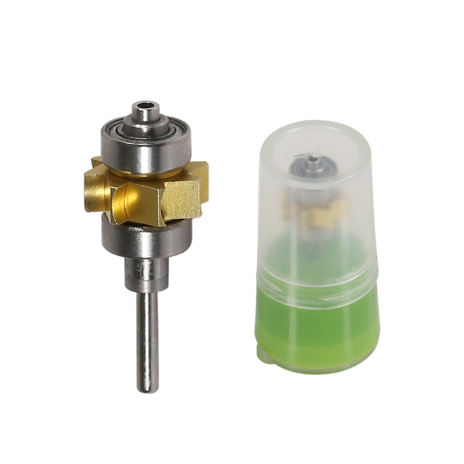 Pieza de mano quirúrgica Dental de alta velocidad, turbina de aire con botón de cabeza estándar y cartucho, estilo NSK Pana Max, 2/4 agujeros, Color dorado: Cartridge