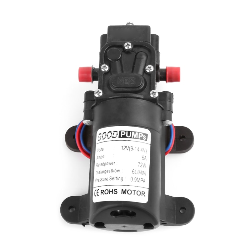 12V 72W High Pressure Micro Diaphragm Water Pump Automatic Switch Reflux Type