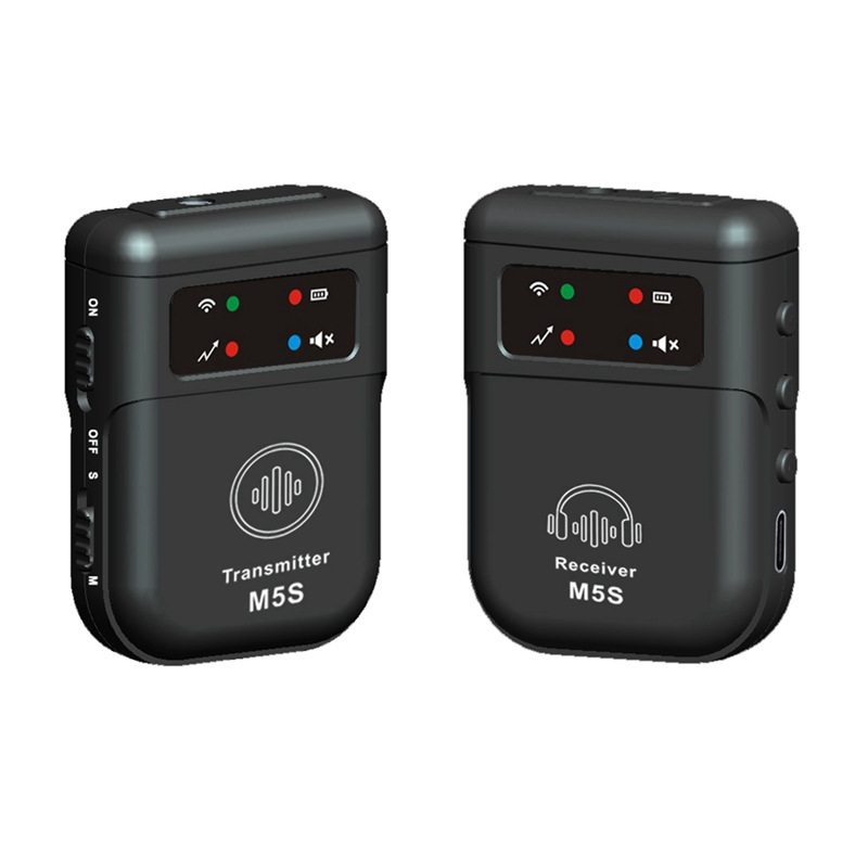 3CGRO-M5S Kabelloses in-Ohr-Monitorsystem, 2,4 G kabelloses IEM-System, Bühnenmonitor für Studio, Bandprobe, Live-Leistung