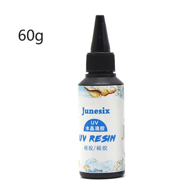 Resina dura UV transparente UV resina epoxi de curado ultravioleta molde de fundición fabricación de joyas: 60 g