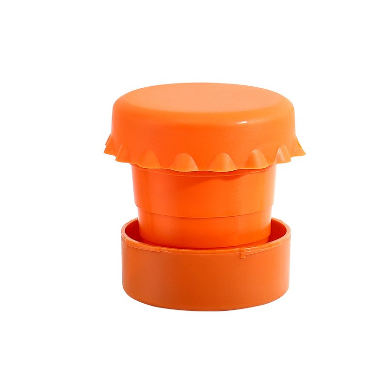 1Pcs Travel Plastic Vouwen Cup Water Cup Intrekbare Water Fles Sport Reizen Draagbare Intrekbare Plastic Beker Tandenborstel Beker: Orange