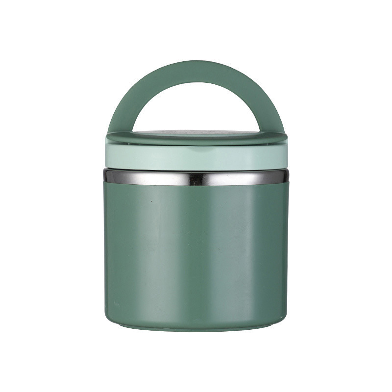 Soup Thermos Food Jar Insulated Lunch Container Bento Box for Cold Food Food Flask Stainless Steel Lunch Box With Handle: WHITE