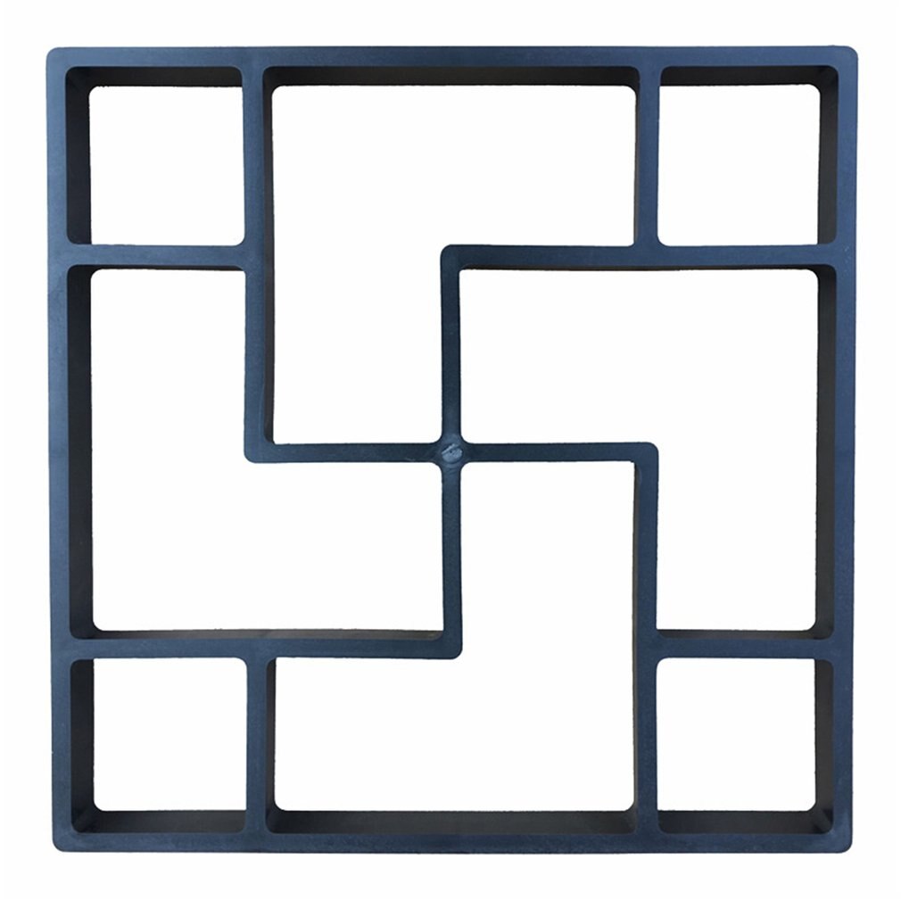 Garden Decoration DIY Path Maker Concrete Molds Cement Mold Concrete Cement Stone Walk Paving Paver Concrete Brick Mold: Model-9