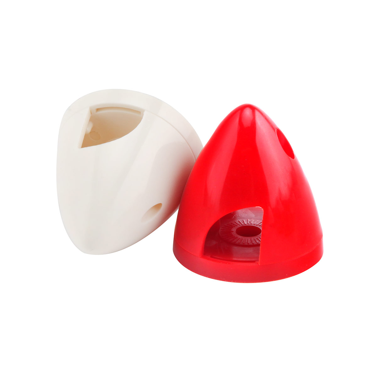 1 pieza de plástico de nailon RC avión hélice Spinner rojo/blanco 1,5 "/1,75"/2 "/2,25"/ 3 "/ 3,25 "/3,5"/3,75 "/4" pulgadas