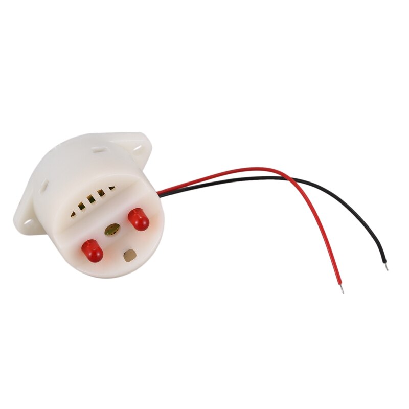 Dc 6-24V 30mA 2 Draad Industriële Rode Led Flash Alarm Buzzer Sirene 90dB