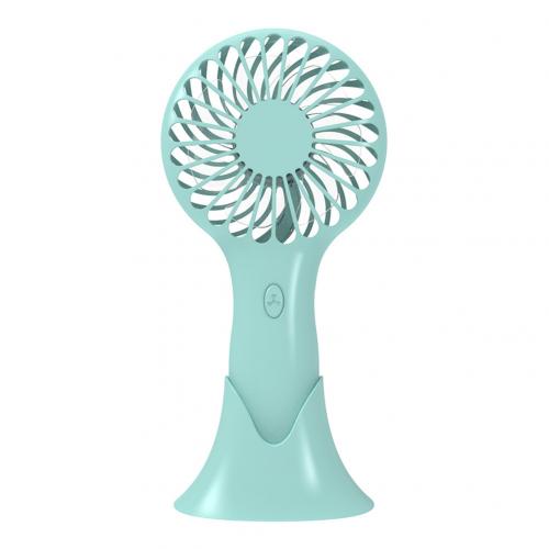 Mini Handheld Personal Portable Foldable USB Rechargeable Battery Operated Electric Fan Desktop Cooling Fan: Green