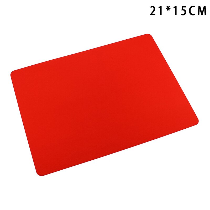 Write Pads Soft silicone Writing Pad Non-Slip Solid Color Writing Mat School Supplies KQS8: Red