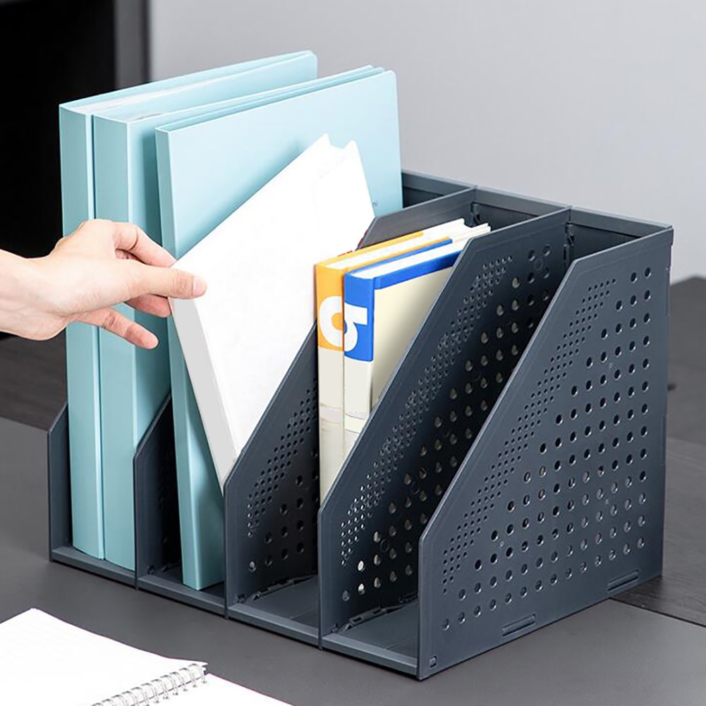 Arkiveringsboks, der kan strækkes, arkivboks, kontorboks, arkivbakke, foldbar magasin bogholder stativ bogreol papirvarer