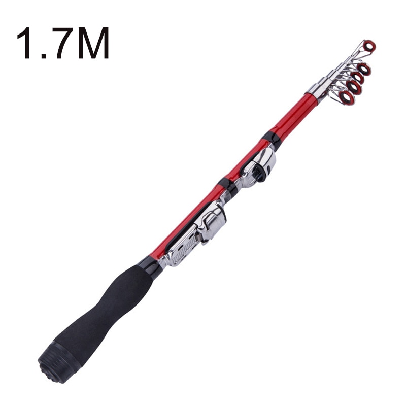Portable Telescopic Fishing Pole Small Size Hard Fishing Rod for Sea Lake YA88