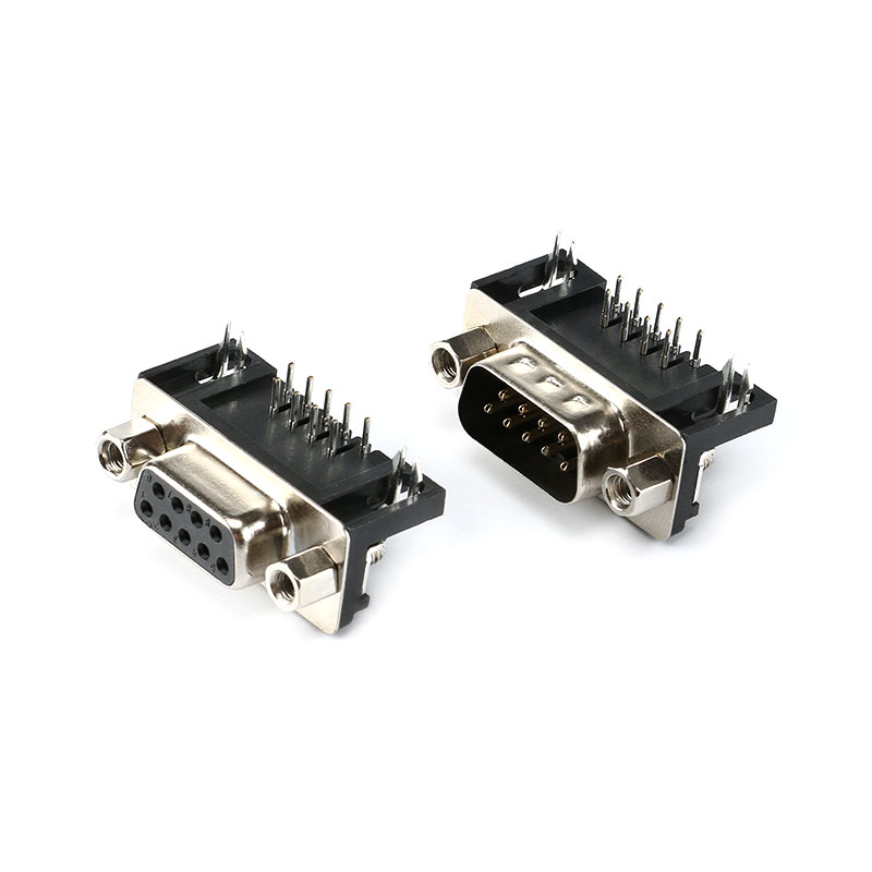 Connecteur DR9 DR15 DR25 trou/broche femelle/mâle à angle droit soudé d-sub RS232 adaptateur de port série DB9 9/15/25 broches
