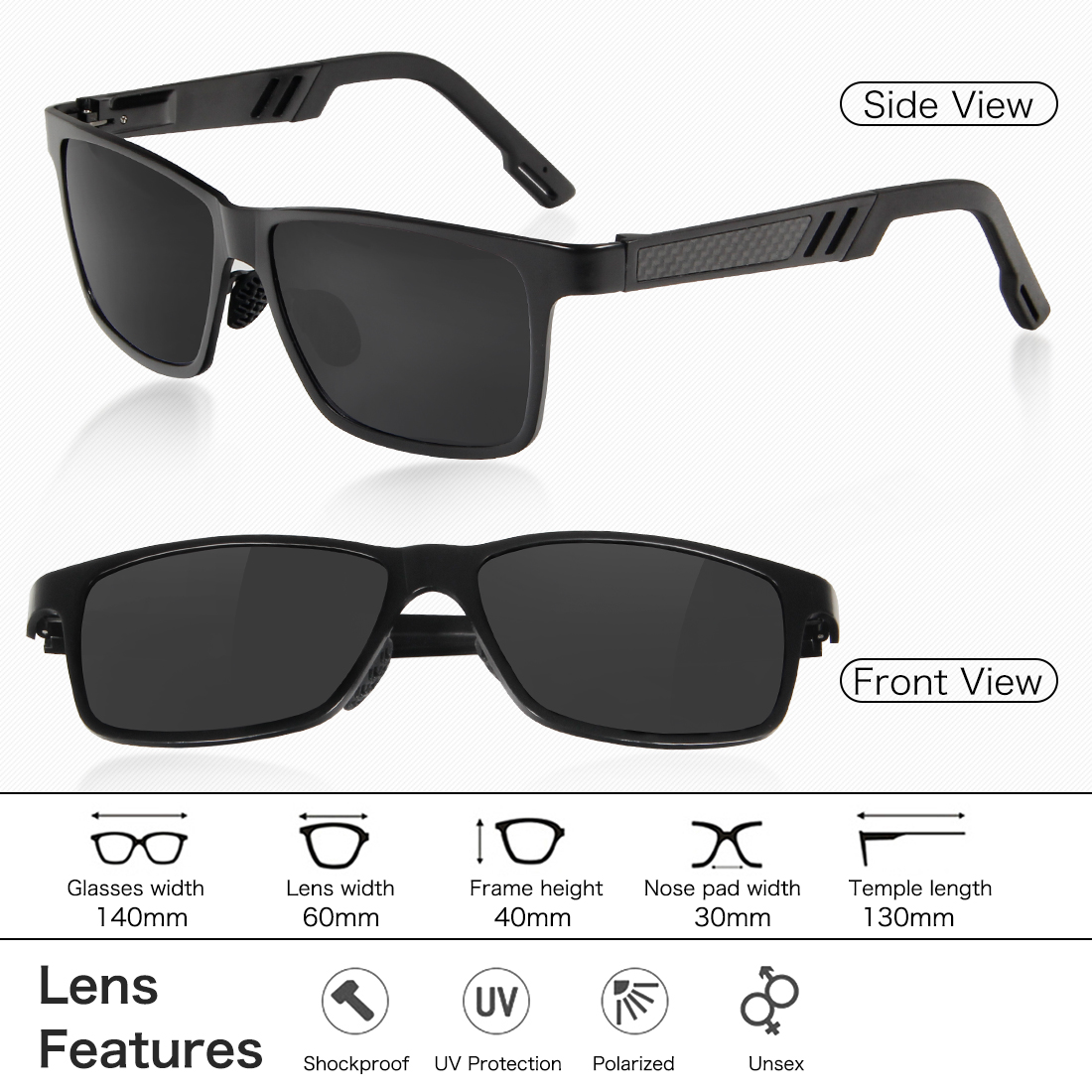 Men Aluminum Magnesium Polarized Fishing Sunglasses Metal Frame Cycling Hiking Climbing Glasses Uv Protection Fishing Eyewear