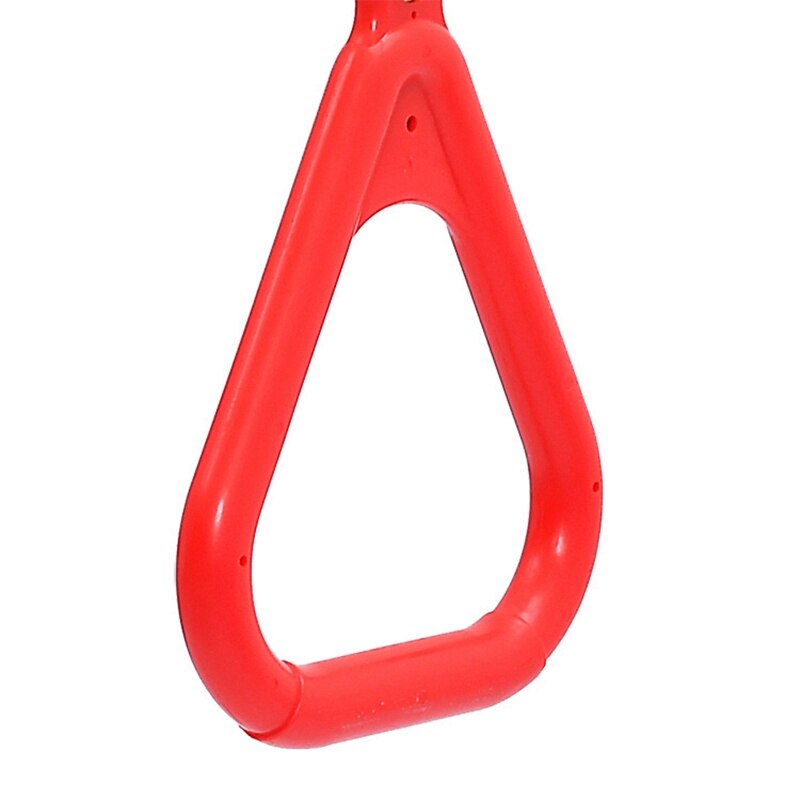 4 Pcs Trapeze Ring Swing Playset Trapeziumvormige Ring, Red & Dark Green