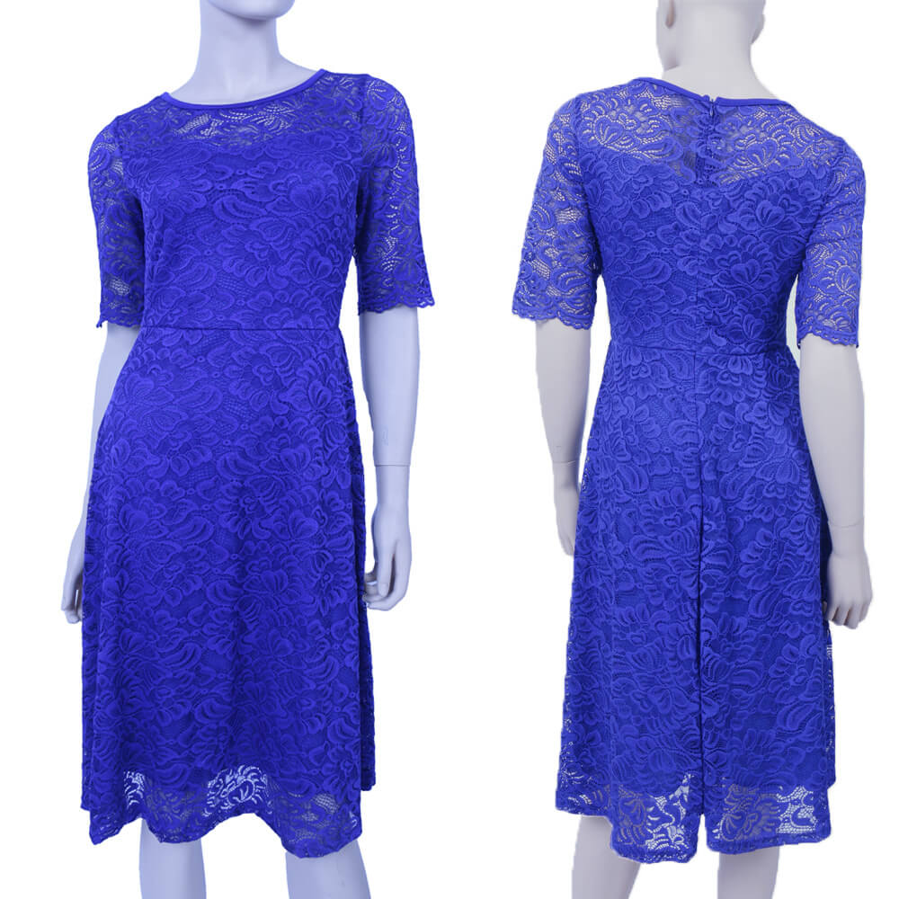 Vintage Party Dress Lace Half Sleeve Dress Women Plus Size Dress Dress