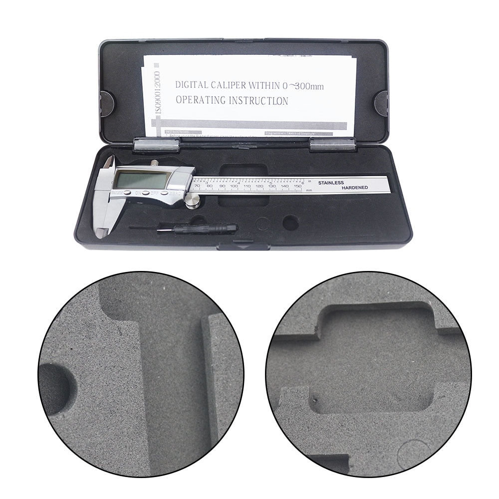 Stainless Steel Digital Caliper LCD Display 150mm Electronic Vernier Calipers Ruler Measuring Tool with Retail Box