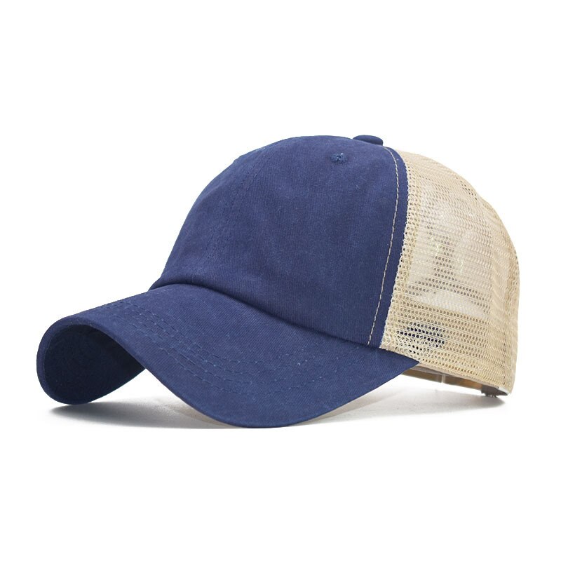 Retro Cotton Solid Color Light Mesh Mesh Cap Ladies Casual Wild Dad Baseball Cap, Men's Hip Hop Skulll Cap