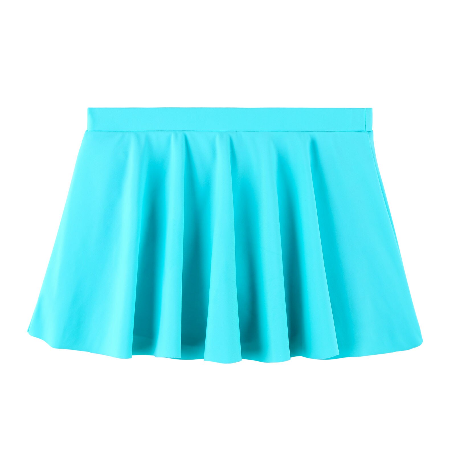 BAOHULU Short Sleeves Cute Girls Swimsuit 2 Pieces Shorts Skirt Girls Swimwear for Kids Cyan Tree Print UPF50+ Bathing Suit