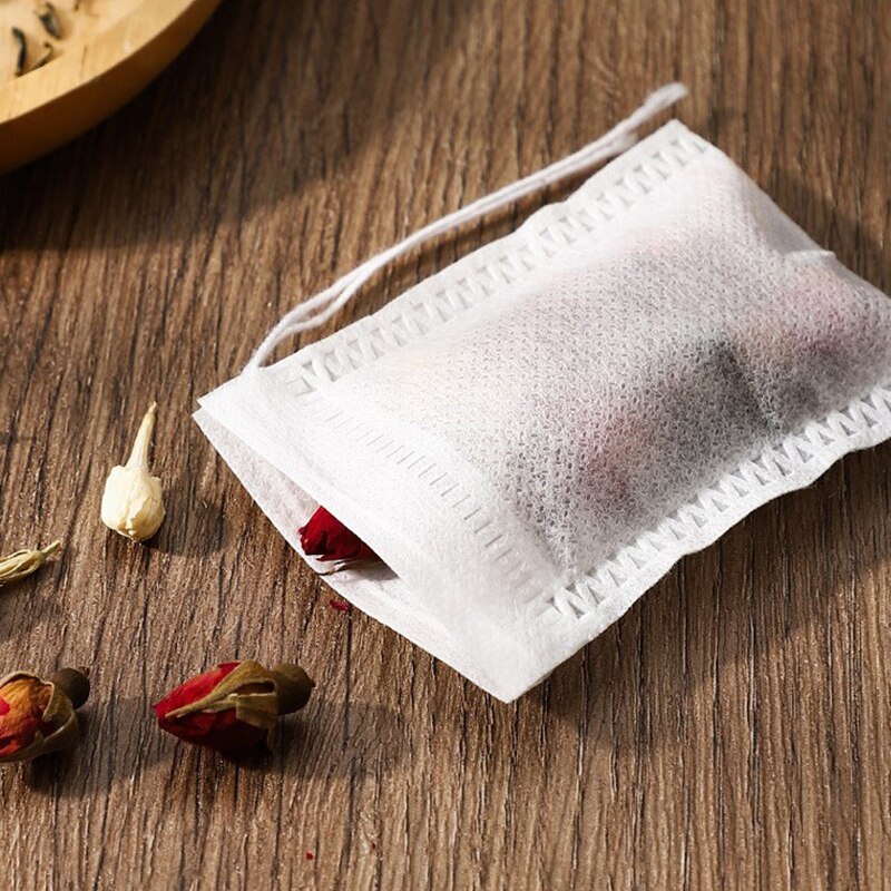 Disposable Tea Bags 100 Pieces Of Tea Bags, Tea Bags, Disposable Tea Bags, Filter Bags, Tea Bags, Spice, Brine Bags Teaware