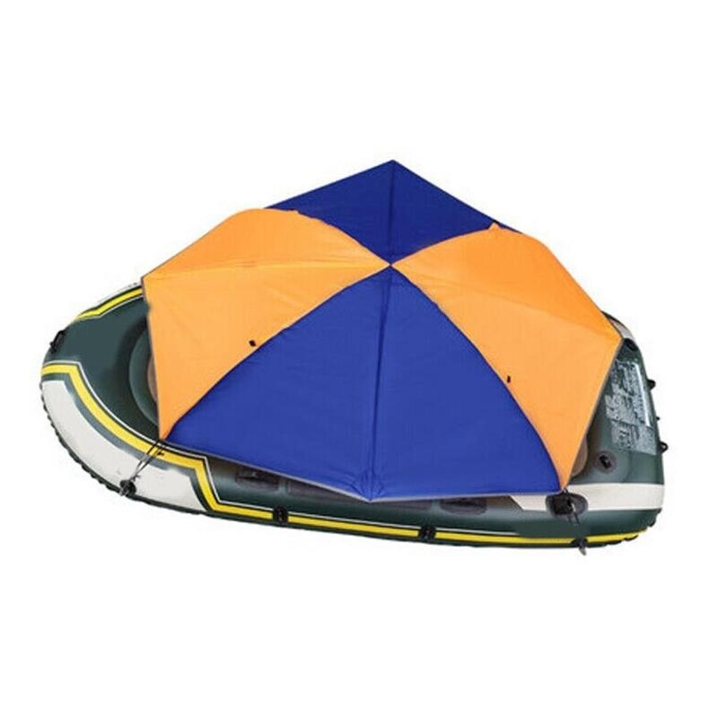 Bote inflable bote 2/3/4 persona toldo pesca sombrilla bote lluvia cubierta sol tienda plegable al aire libre Campin dosel F9K1