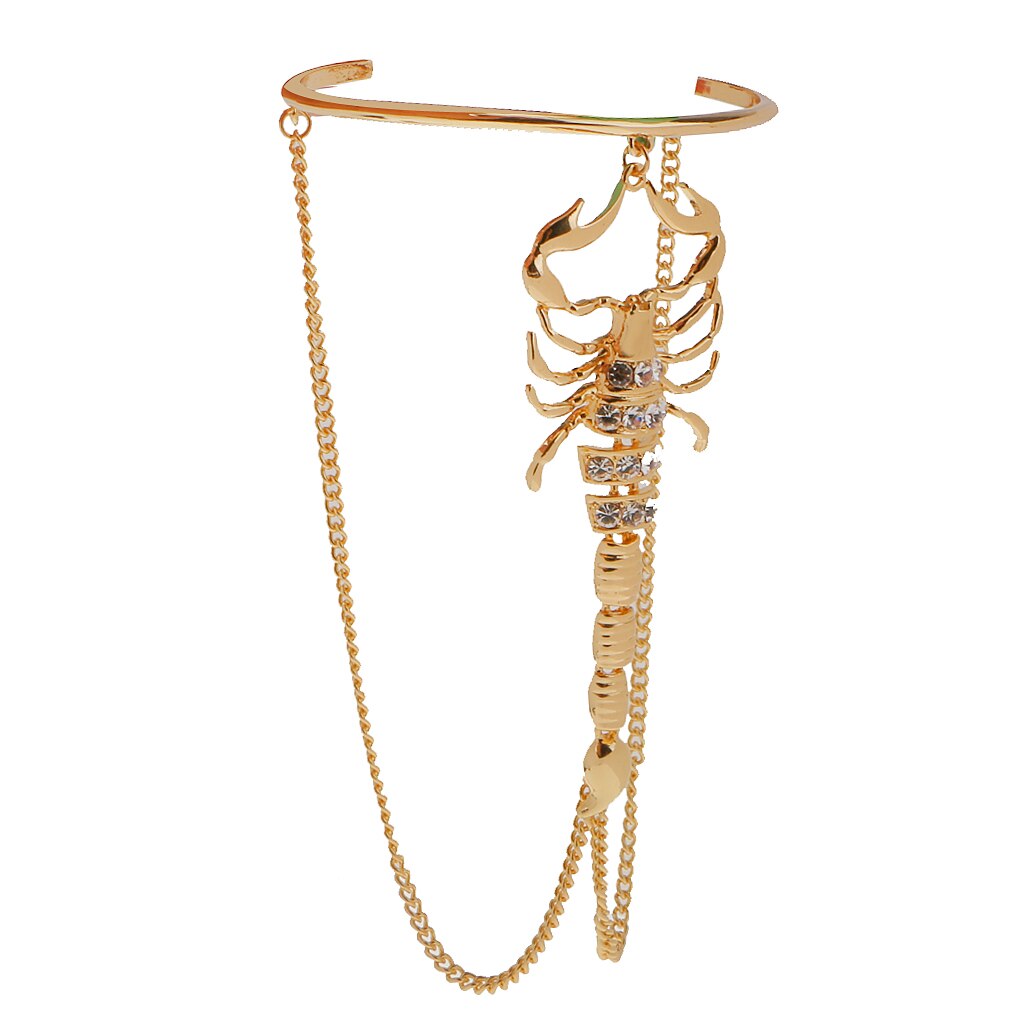 Halloween schorpioen bovenarm armband slavenharnas manchet armband armband goud