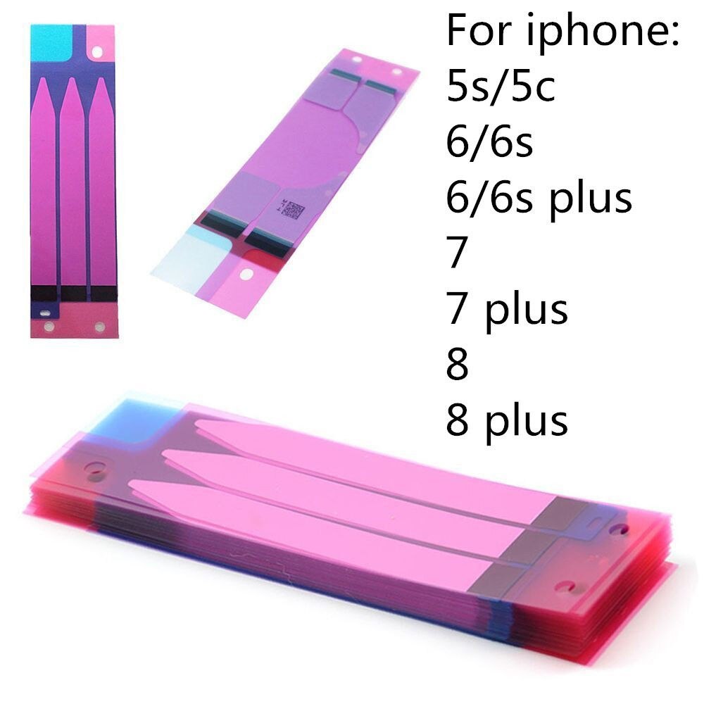 5Pcs Battery Adhesive Sticker Glue Tape Strip Replacement Part Phone Accessories For iPhone 5 5s 6 6s 7 8 Plus