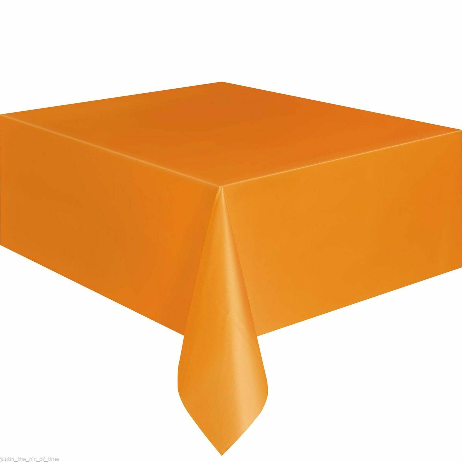 11 farver ensfarvet hjem udendørs bryllup hotel fest banket dug 137 x 183cm rektangel fest tema plast borddæksel: Orange