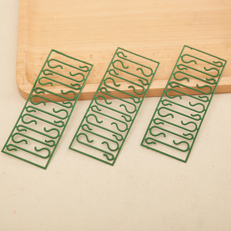 100 sztuk ornament haki w kształcie litery S wieszak stojak na ubrania klucz kapelusz wiszące gospodarstwa domowego kuchnia stojak robić przechowywania w łazience na boże narodzenie