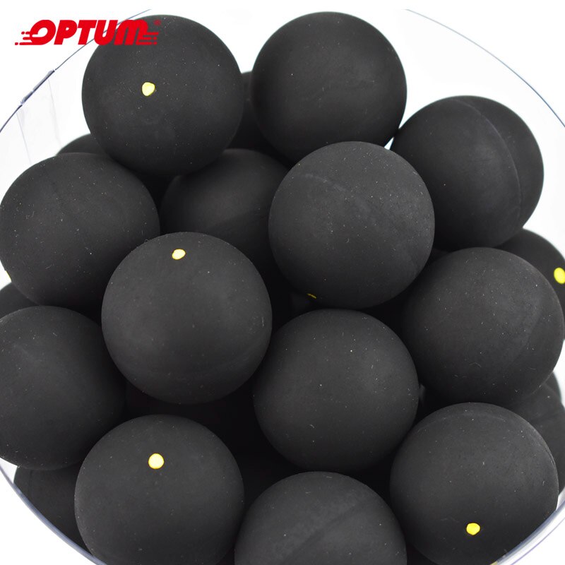 4pcs/12pcs/30pcs Matkot Ball Squash Ball One Yellow Dots Low Speed Rubber Ball Training Competition Squash Ball