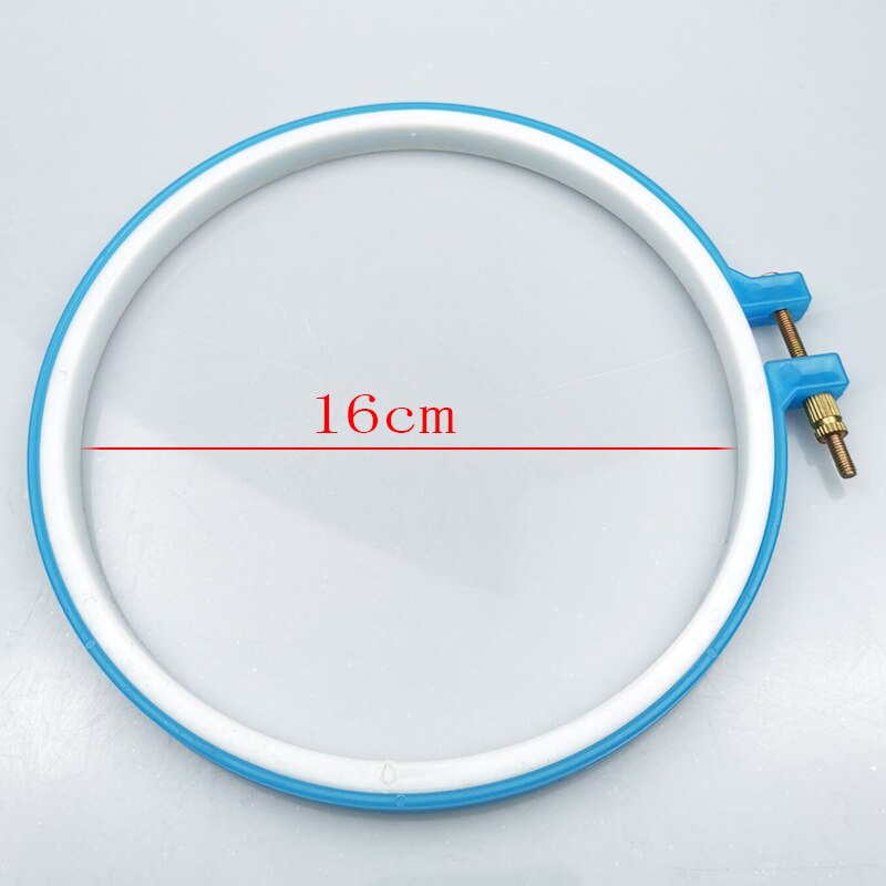 8-26cm Plastic Cross Adjustable Sewing Tool Plastic Embroidery Cross Stitch Hoop Ring Photo Frame home tools mix color supplies: 18cm inside 16cm