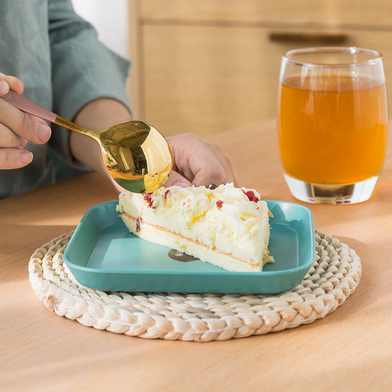 6Inch Small Dish Salted Vegetable Plates Desktop Spitting Bone Dish Snack Fruit Cake Dish Dining Table Garbage Dish Round/Square