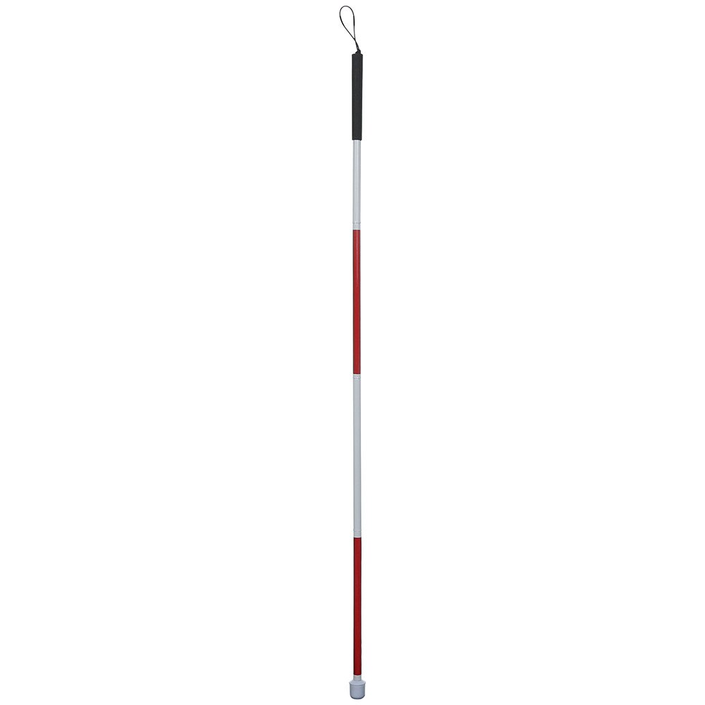 Folding Blind Stick 4 Sections Folding Blind Guide Cane Aluminum Walking Stick baton outdoor hiking poles crutches 11.20