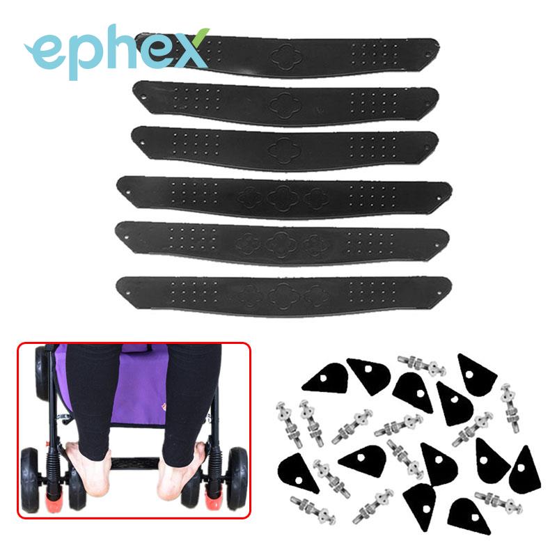 Ephex kompakt plast udvidet bord baby fodstøtte anti-skrid sort klapvogn fodstøtte premium klapvogn tilbehør barnevogn