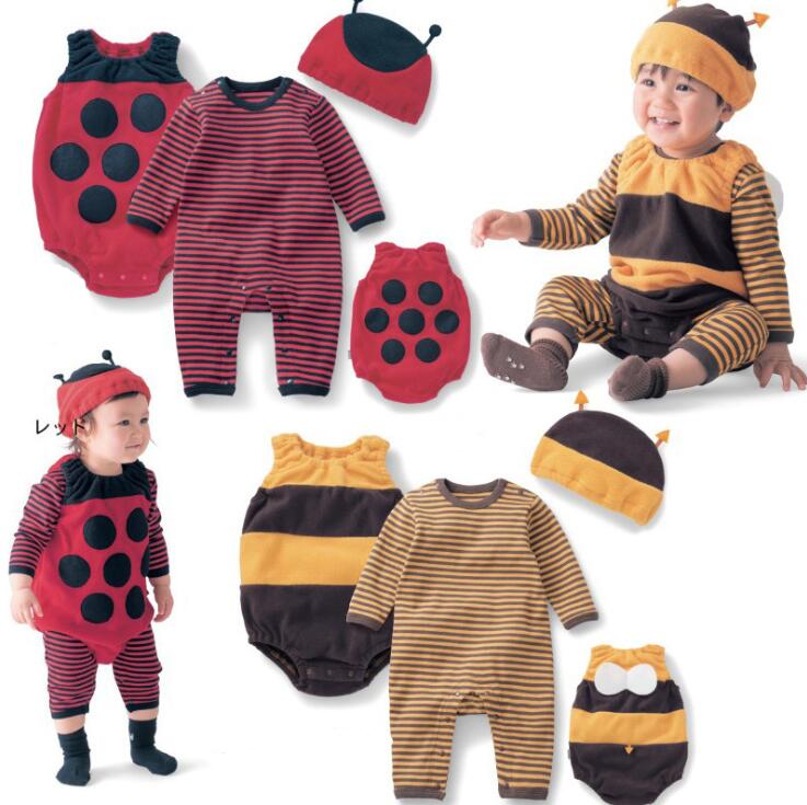 Baby Romper Bee Lieveheersbeestje Jumpsuit Peuter Leuke Jongens Meisjes Kleding Pak