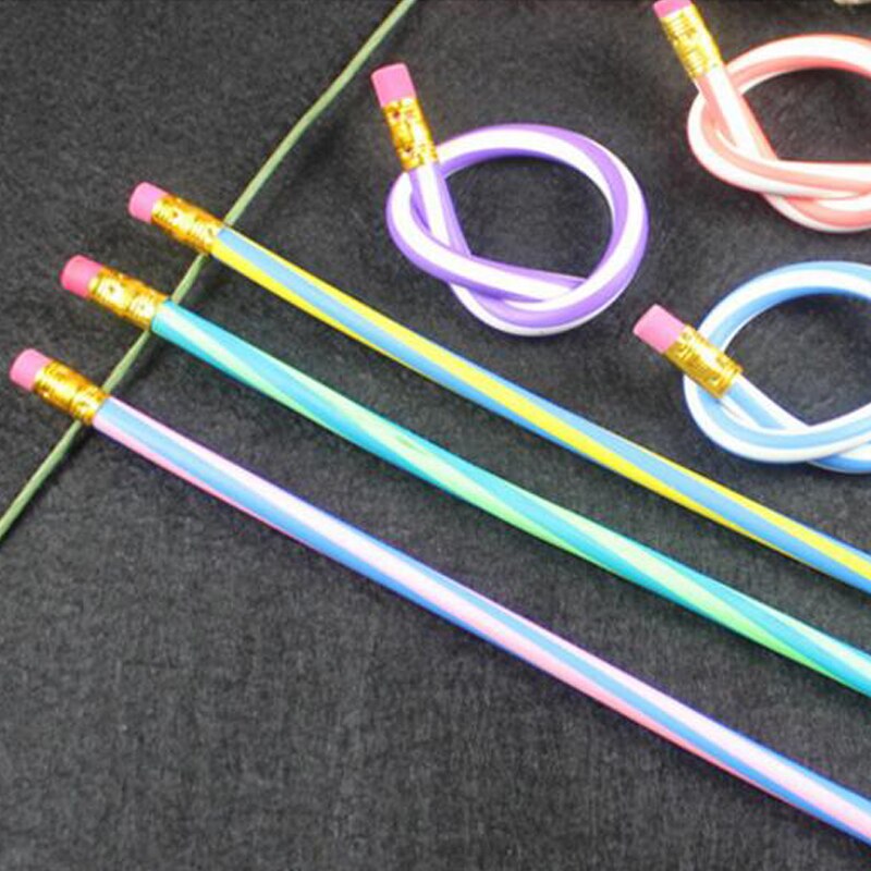 stationery folding curved soft pencil school supplies deformation write continuous pencil student office supplies