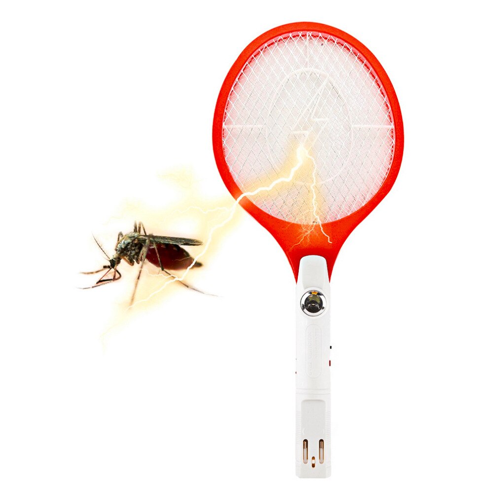1 stücke Wiederaufladbare LED Elektrische Insekten Insekt Fliege Moskito Zapper Klatsche Mörder Schläger 3-schicht Netz Sichere Schiff