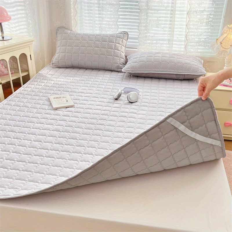 Protecteur de matelas 1 pièce, housse de matelas silencieuse et confortable, douce et respirante