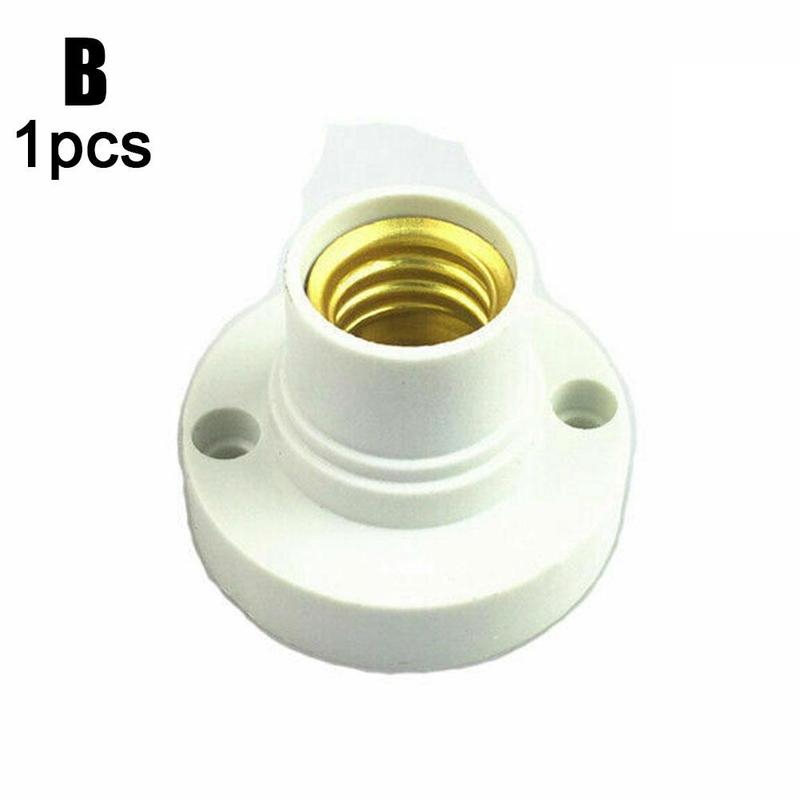 Brand Screw Lamp Socket E14 Environmental Protection Flat Lamp Socket Socket Adapter: B